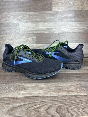 Brooks Anthem 5 Neutral Running Shoes Black & Blue Breathable Air-Mesh Women 9